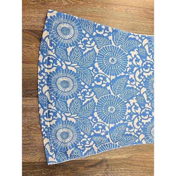 Lululemon Sz 6 Cool Racerback Tank Beach Floral Blue White Porcelaine Fitted - Picture 2 of 4